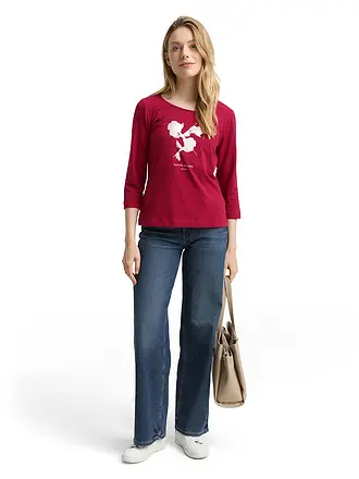 TOM TAILOR | Camiseta
Marca: TOM TAILOR
Color: negro
Categorías: Moda,Mujer
Largo de manga: Manga corta
Escote: Cuello redondo
Material: Jersey,Algodón,Elástico
Diseño: Estampado
Corte (Prenda superior): Regular
Estilo: Casual | dunkelrot